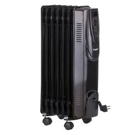 Radiatore a olio 7 elementi 1500 W, nero, Kooper
