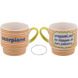 Mug 330 ml impilabile, More Amor Scorpione