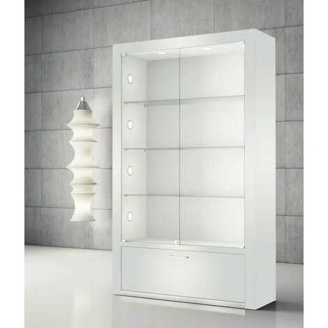 Vetrina in Cristalli Temperati con Faretti LED 60 x 40 x 210 cm VE/60