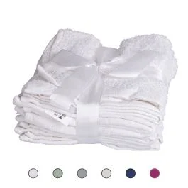 Set 4 lavette in cotone 30x30 cm, Sibilla