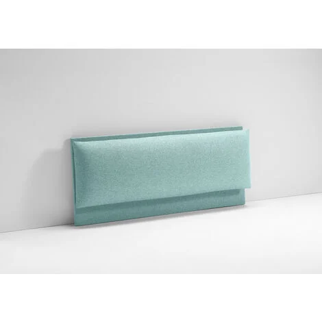 EVERGREENWEB - Testata Letto Una piazza e mezza Imbottita, Testiera di Tessuto antimacchia con cuscino imbottito in Foam, interno in puro legno. Testata letto muro, Realizzata in Italia - TURCHESE