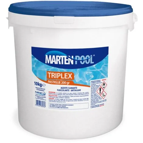 MARTEN Triplex pastiglie 200 – 10kgDisinfettante clorato a lenta dissoluzione
