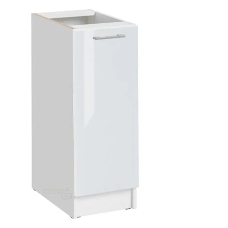 Mobile base da cucina Eco Bianco Brillante a 1 anta L 30 cm