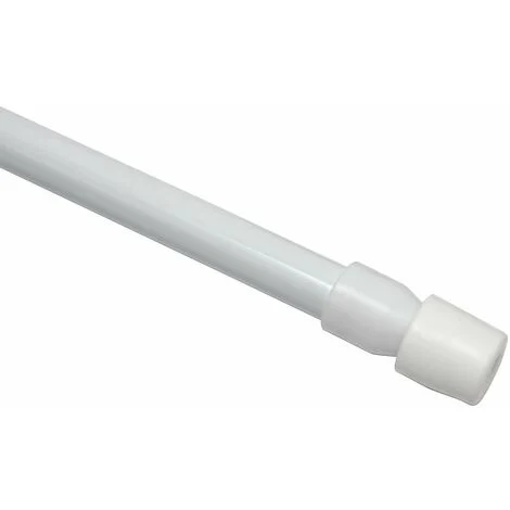 Gardinia Bastone per Tenda a Pressione, Estensibile, 2 Pezzi, Fissaggio Senza Trapano o Viti, Ø 8 mm, 35-45 cm, Bianco