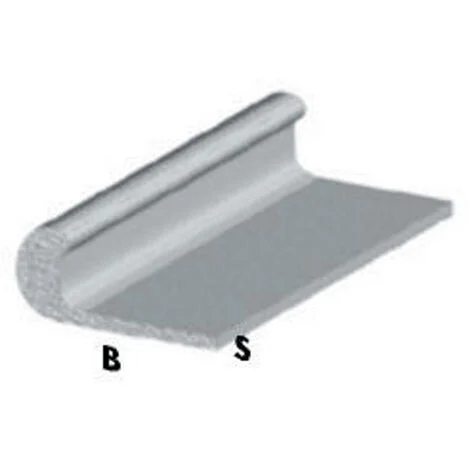 profilo unghietta cm 200 h argento silver 25x1 mm asta profili alluminio