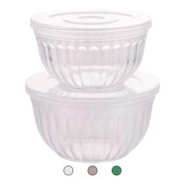 Set 2 ciotole tonde con coperchio, SìChef