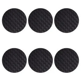 Set 6 sottobicchieri tondi double face soft touch, Horeca Black