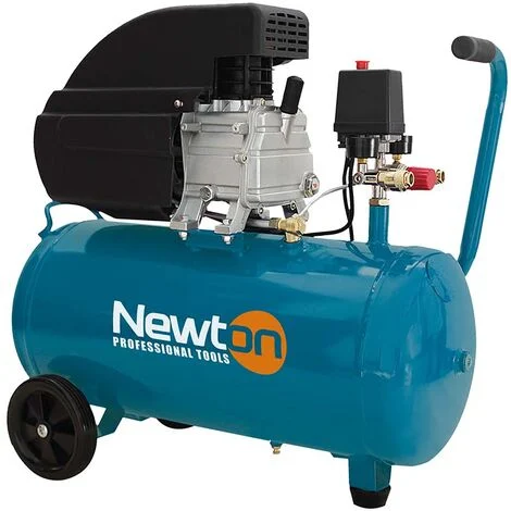 NEWTON Compressore ad aria lubrificato 50 litri, 2 hp, carrellato