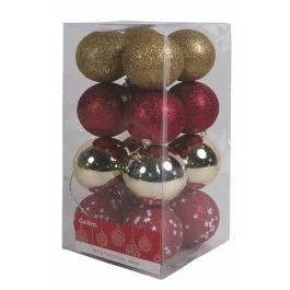Set 16 palle di Natale Ø 8 cm