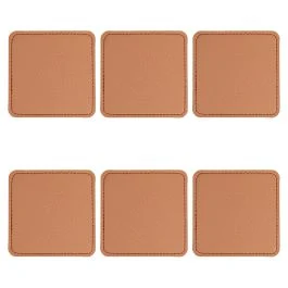 Set 6 sottobicchieri double face soft touch, Horeca Brown