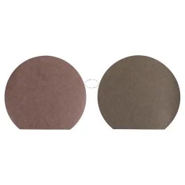 Tovaglietta mezzaluna double face, mocha mousse e verde, Horeca