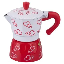 Caffettiera 3 tazze, Cuore SìChef