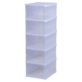 Scarpiera 5 scomparti modulabile 25,5x34,4x h.88 cm, Sìordine