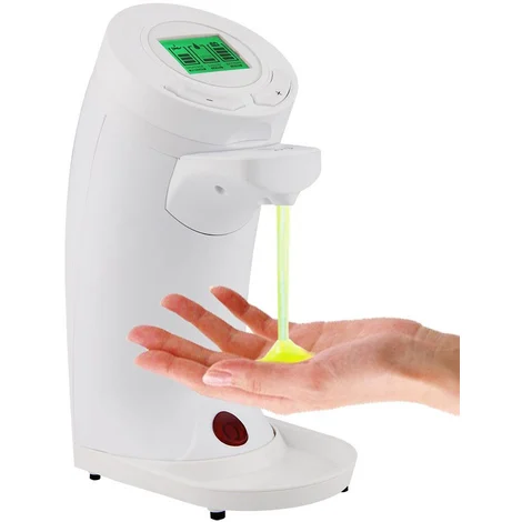 Dispenser Sapone Automatico 250ML Erogatore Sensore a Infrarossi e Display LCD