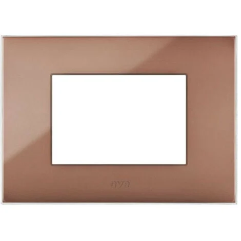 Placca Ave YOUNG44 colore Avana 3 moduli 44PJ03AVN