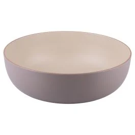 Insalatiera in plastica finitura matt, beige, Sibilla