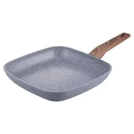 Bistecchiera 26x26 cm rivestimento in ceramica, induzione, extra spessore 4,5 mm, Cararra SìChef