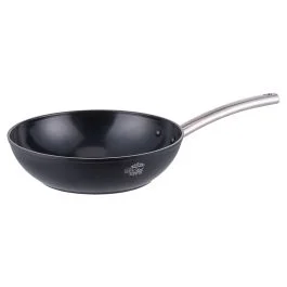 Wok/Saltapasta 28 cm rivestimento in ceramica, fondo full induction, SìChef Premium