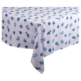 Tovaglia rettangolare 140x180 cm antimacchia, Aqua