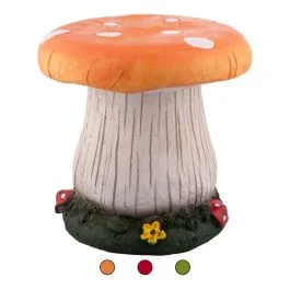 Fungo da giardino in poliresina h.30 cm, Esté