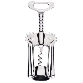 Apribottiglie cavatappi a spirale 2 leve, silver, SìChef
