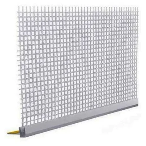 Profilo in pvc con rete per finestra 6mm barra 2.5 m bianco
