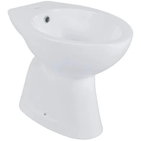 Bidet a terra serie Lume ceramica bianca lucida WIN