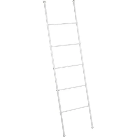 Wenko 22508100 Scala portasciugamani Viva, Bianco, Acciaio inossidabile, 43 x 156,5 x 3,5 cm