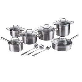 Batteria 15 pezzi, in acciaio inox 18/0, induzione, Inox SìChef