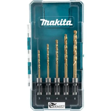E-15132 Set di punte per metallo, HSS-TiN, SDS-PLUS