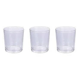 Set 3 bicchieri 270 ml in vetro, Light Pure
