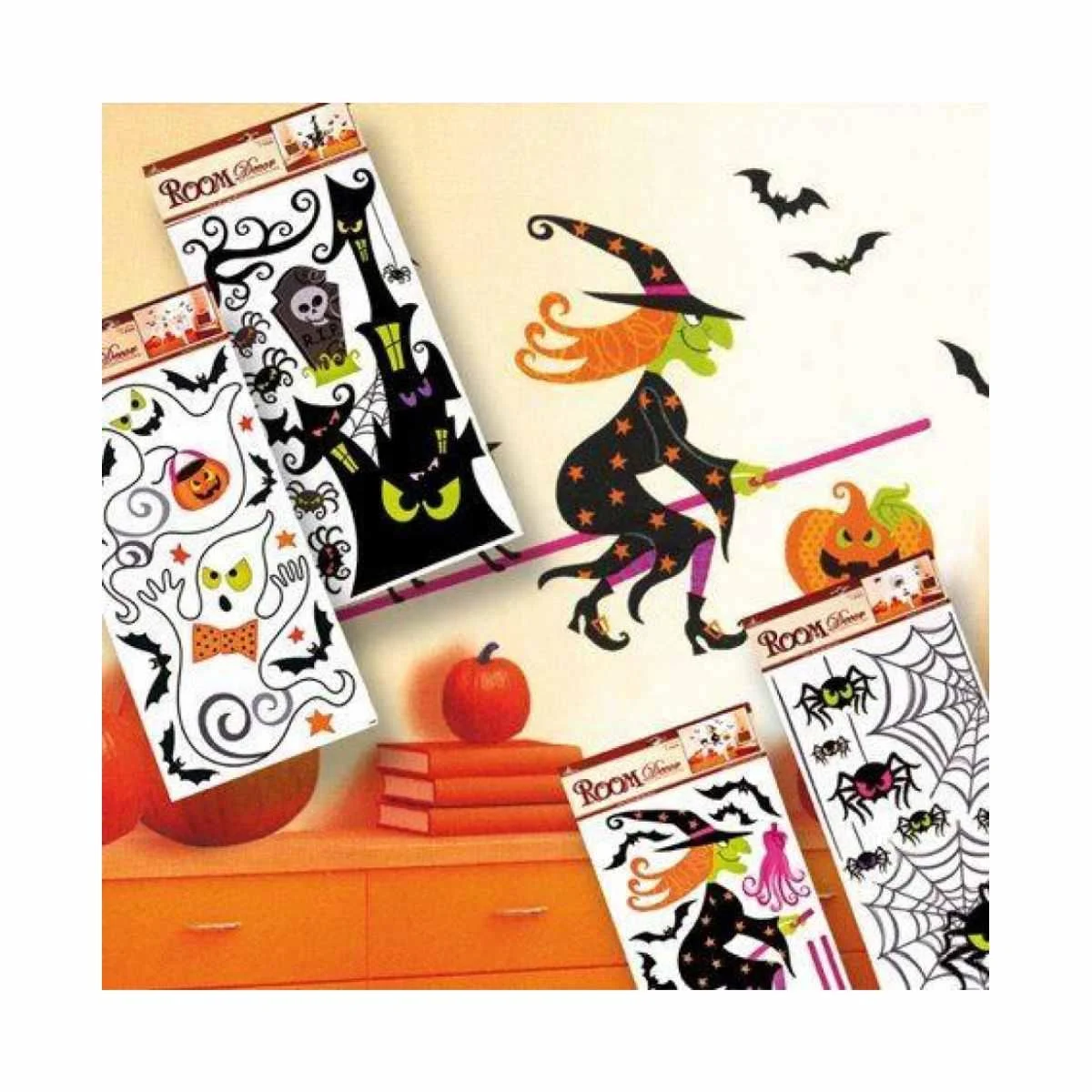Decorazione halloween adesiva 4 modelli