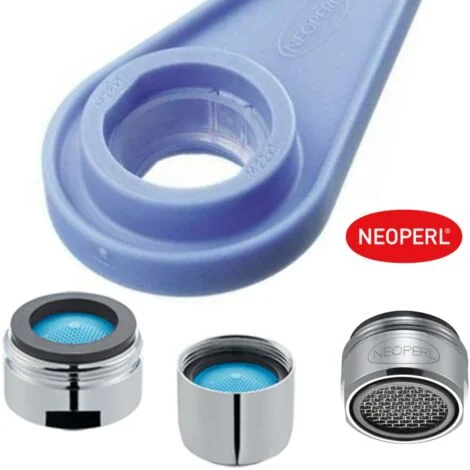 Schläfer 103020Chiave Universale per Aeratore Rubinetto, adatta per filtro Rompigetto del Miscelatore Bagno Lavabo, Bidet, Doccia, Vasca e Lavello Cucina M22, M24, M28. Compatibile NEOPERL.