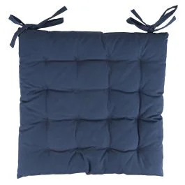 Cuscino sedia 40x40 cm, idrorepellente, blu, Esté