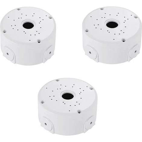 Staffa di montaggio universale per scatola di giunzione per telecamere di sicurezza, staffa in plastica impermeabile per scatola di giunzione per telecamere IP, scatole di giunzione a parete (confezio