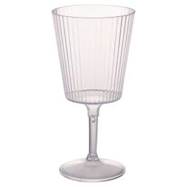 Calice 400 ml trasparente, in plastica PS, Cristallo di luna, Unico