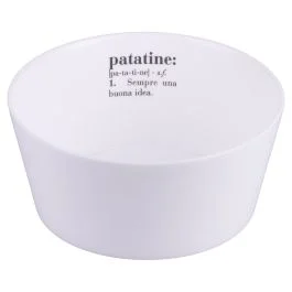 Ciotola in vetro opalino 15 cm, bianco, Victionary Patatine