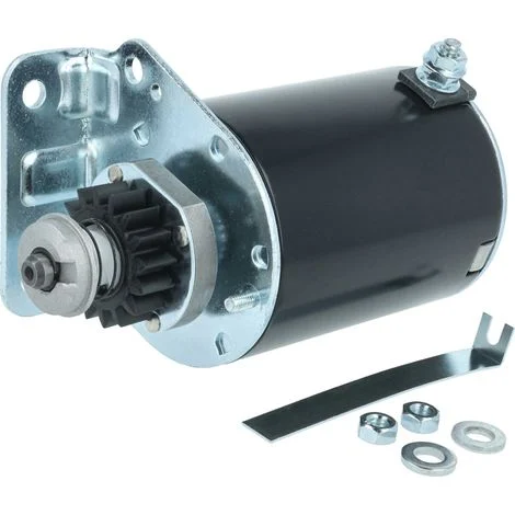 vhbw Motorino di avviamento compatibile con Briggs & Stratton 393499, 286707, 286702 motore - avviatore con 16 denti, pignone in plastica, 12 V