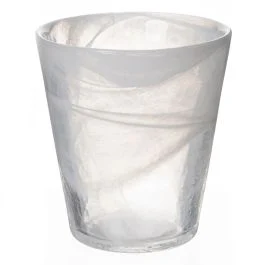 Bicchiere acqua conico bianco 250 ml, Alabastro