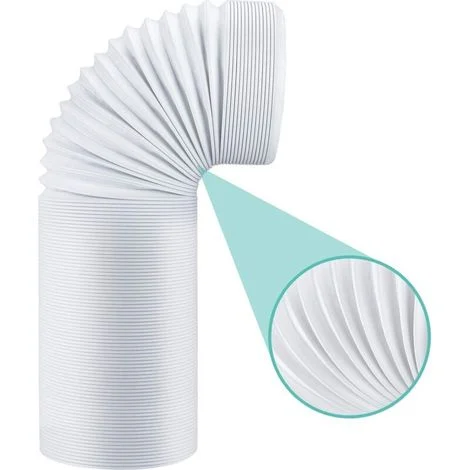 Tubo flessibile per condizionatore d'aria portatile, diametro 13 cm, tubo di scarico flessibile in PP, tubo di ventilazione universale, kit tubo di scarico per condizionatore d'aria, estrattore d'aria