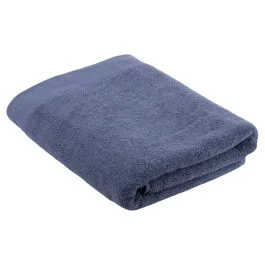 Asciugamano in morbidissimo cotone 80x140 cm, blu, Sibilla