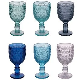 Set 6 calici 280 ml, Geometrie Ocean