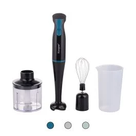 Mini robot 3 in 1 in acciaio inox 600W, Kooper