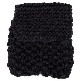 Portaposate intrecciato in cotone 13x25cm, nero, Macramè