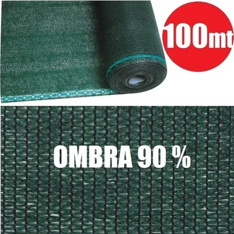 ROTOLO 100mt TELONE OMBREGGIANTE FRANGIVISTA VERDE - H 150 - PER RETE METALLICA