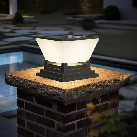 Lampione solare per esterni - Lampione per esterni - Impermeabile IP65 - Lampione solare - 3000/4000/6000k - Batteria da 3000mAh con durata 1016 ore - Palo di illuminazione per vialetti/terrazze/patii