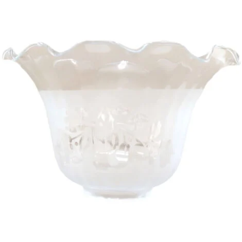 GRANADA paralume in vetro opaco 10x17cm bocca di 5cm