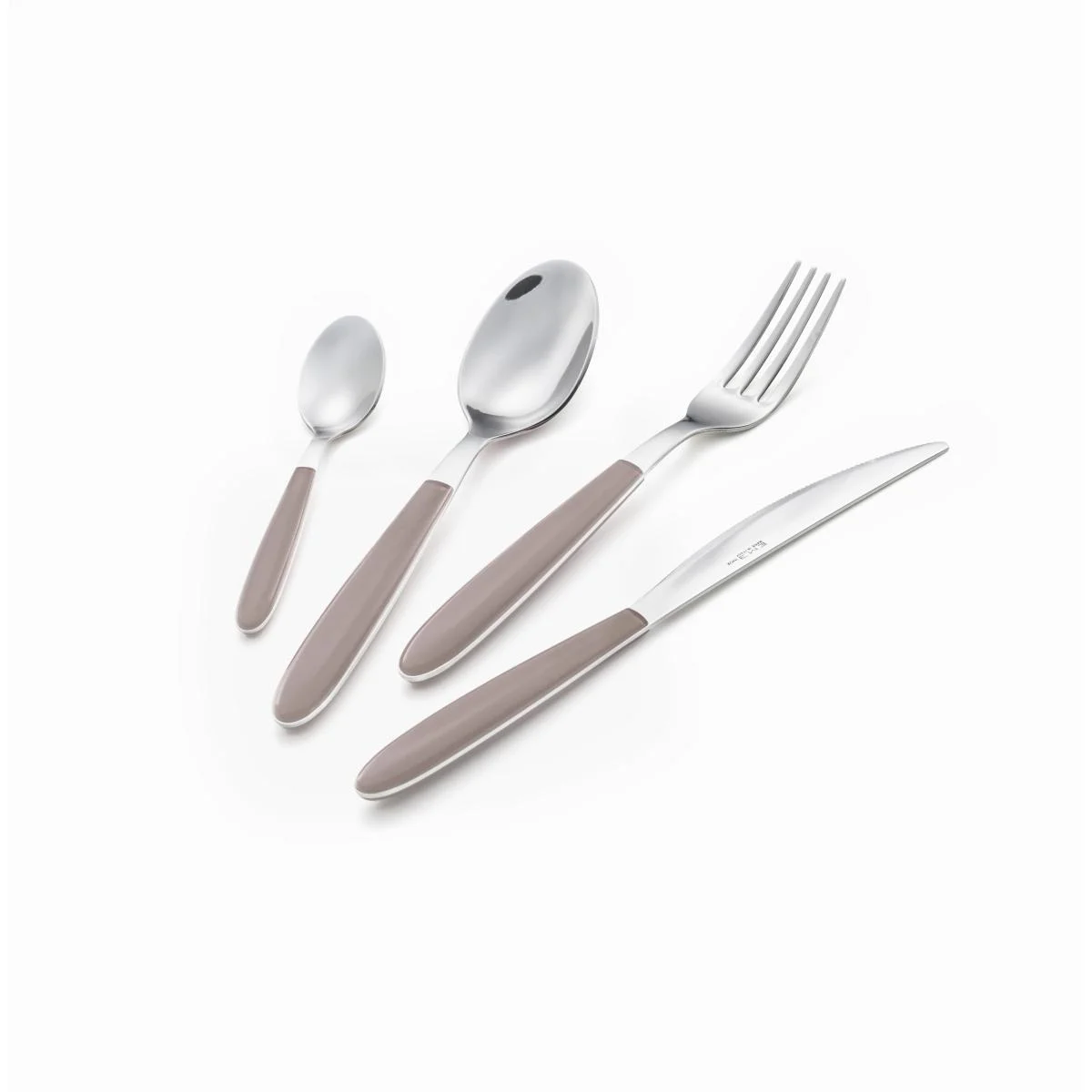 Posate Tavola Inox Set pz.24 Eme Vero Nocciola
