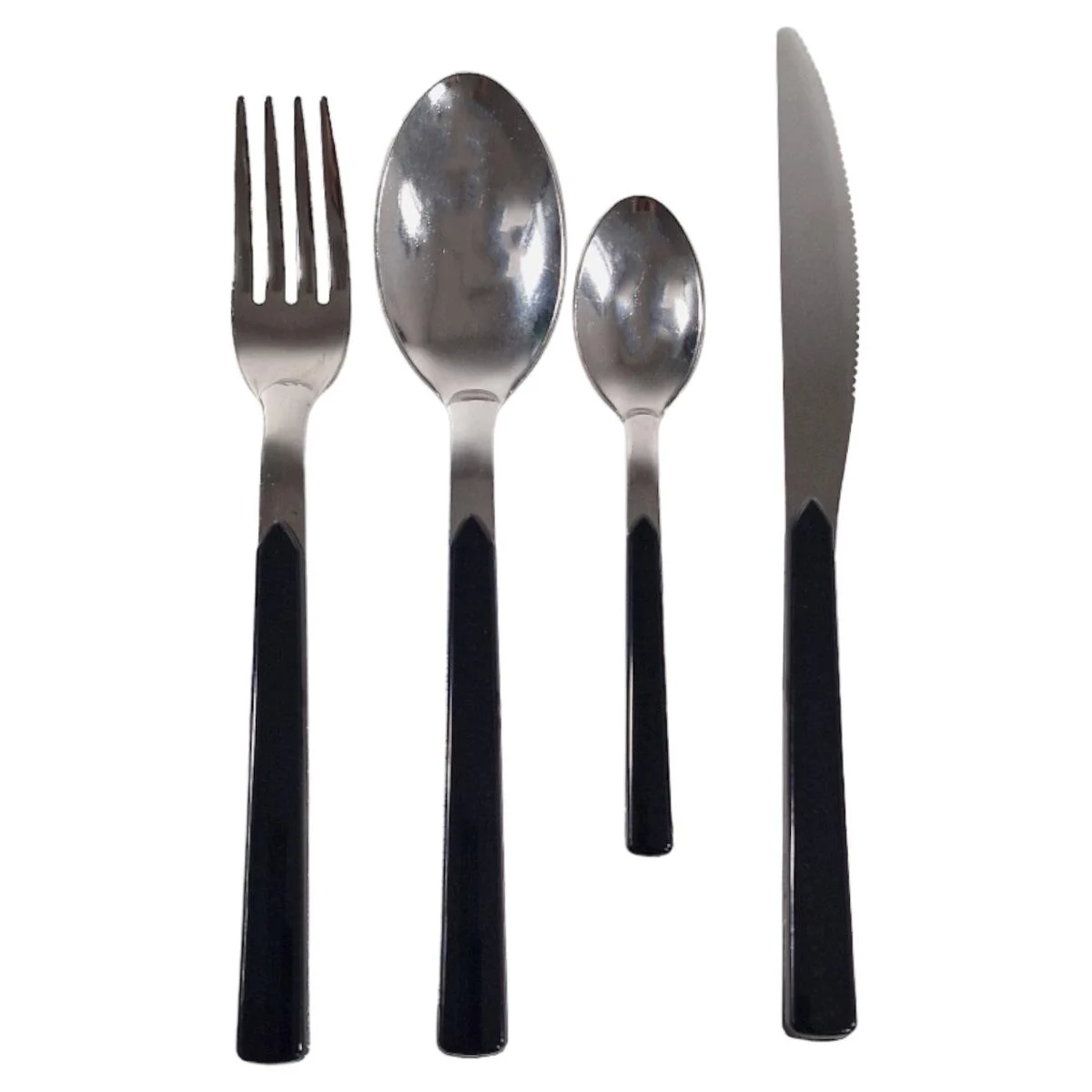 Posate Tavola Inox Set pz.24 Eme Fast Nere
