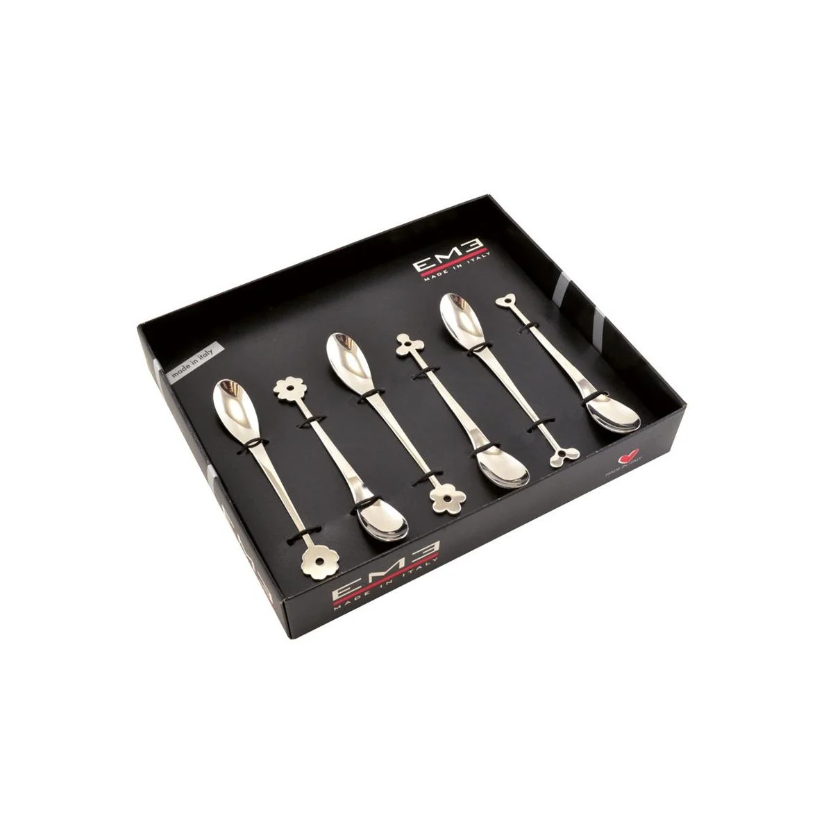Cucchiai Tavola Set pz.6 Inox Eme Cadeau Cappuccino cm.11